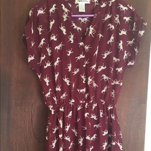 Equestrian Print Dress